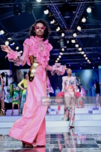 NEW DELHI, INDIA - OCTOBER 12: Manish Arora's collection at Lotus Make-Up India Fashion Week's Spring Summer 2020 Finale presented by the FDCI on October 12, 2019 in New Delhi, India. (Photo by Rubina A. Khan/Getty Images)