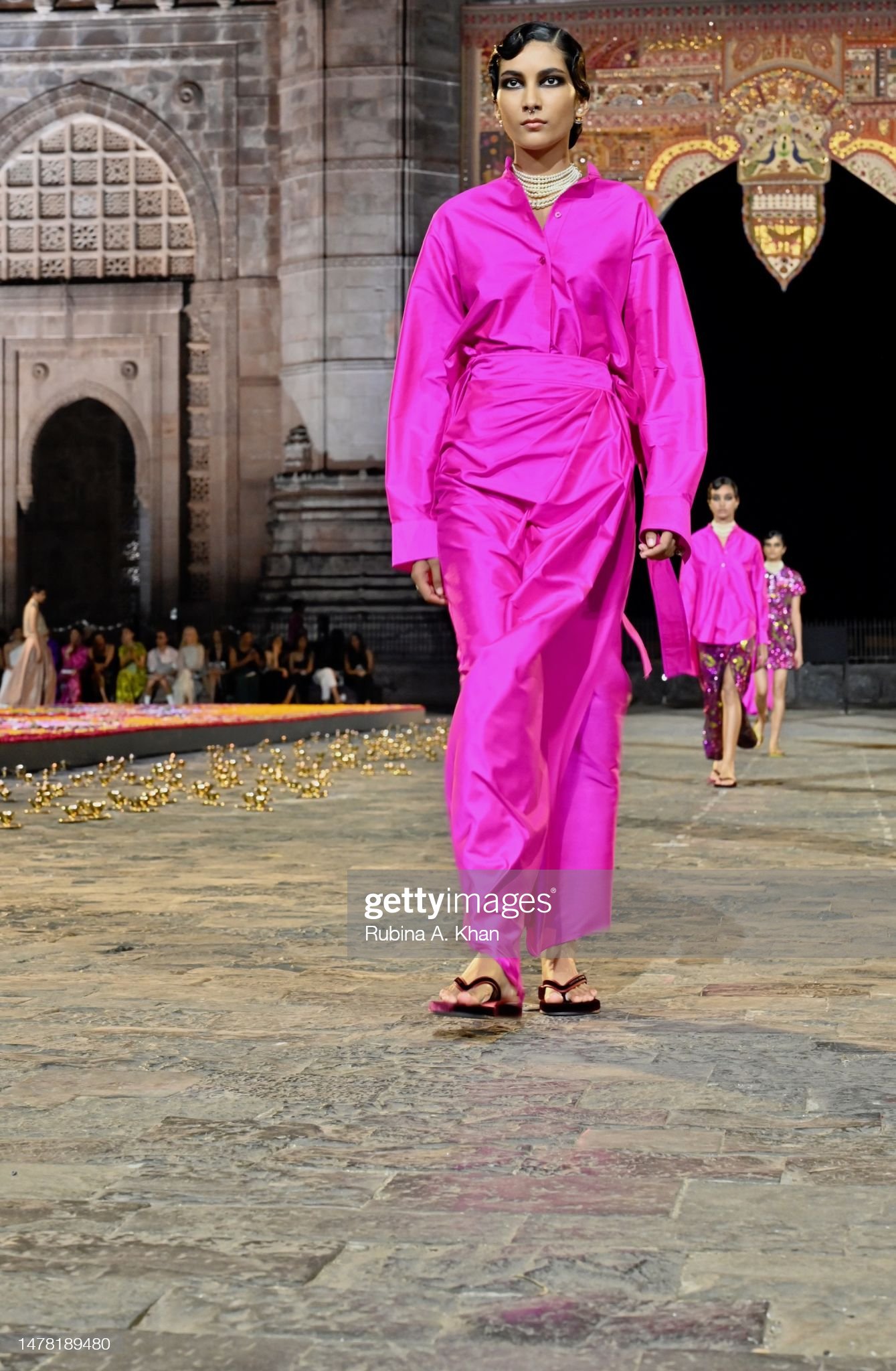 Deepika Padukone attends the Louis Vuitton Womenswear SS23 Show during  Paris Fashion Week in Paris, France